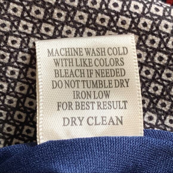 Love Richie Dress Tunic Navy Orange Mixed Floral Print Wide Sleeve Plus Size 1X - Picture 10 of 14